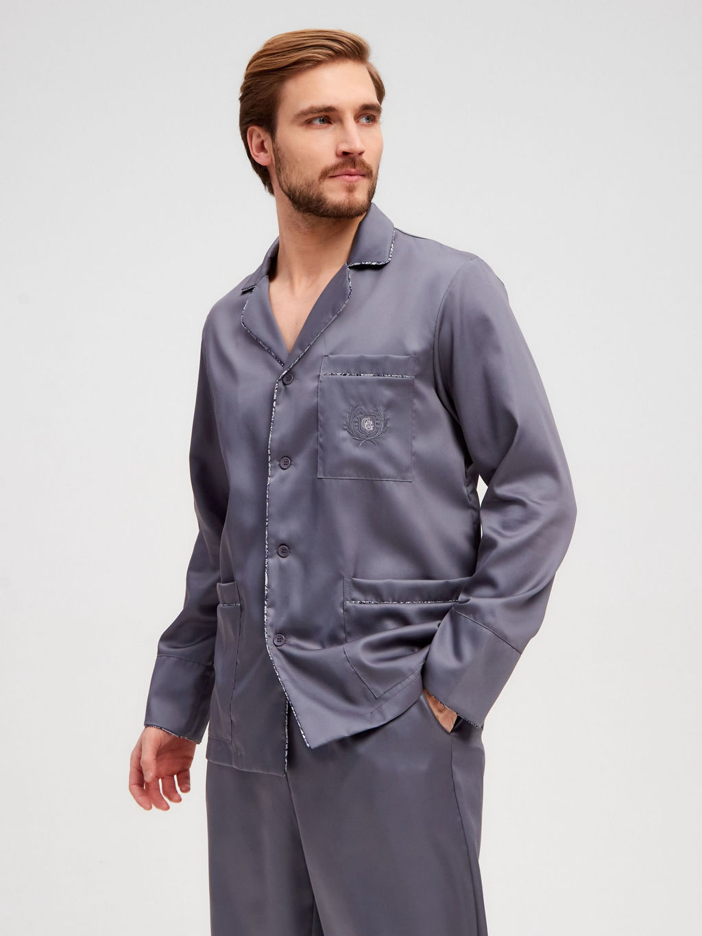 Пижама муж. GREG GH-172-D060-серый