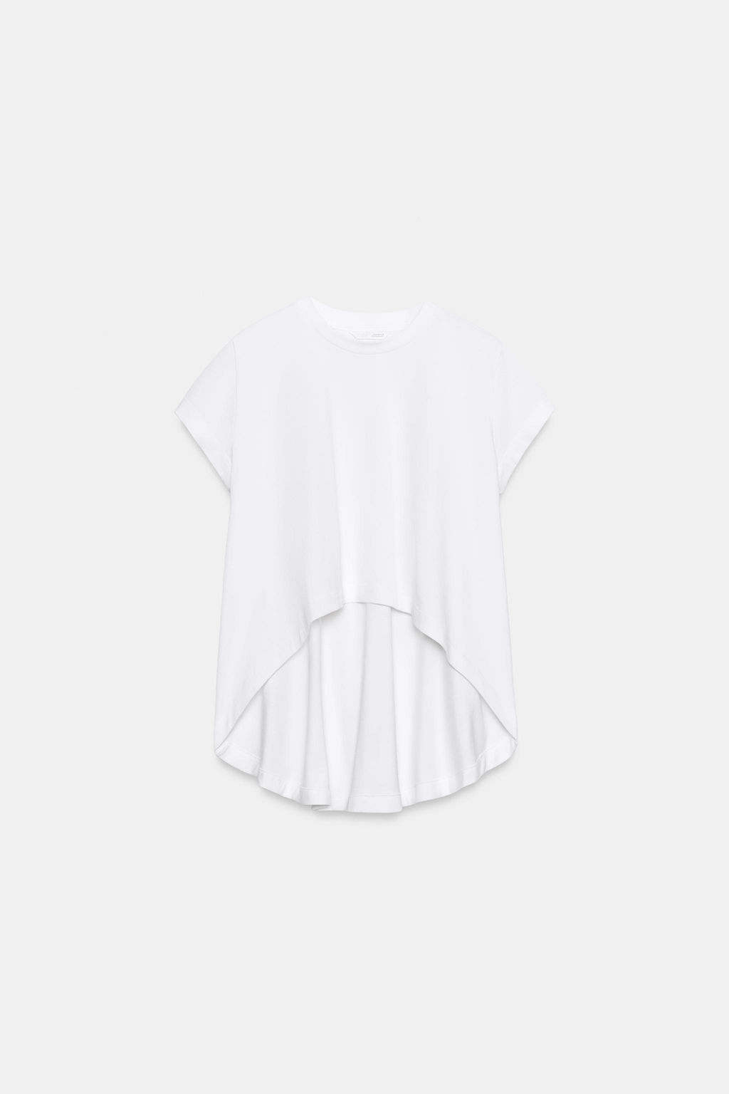CAMISETA ASIM?TRICA ALGOD?N / Blanco - Zara фото 5