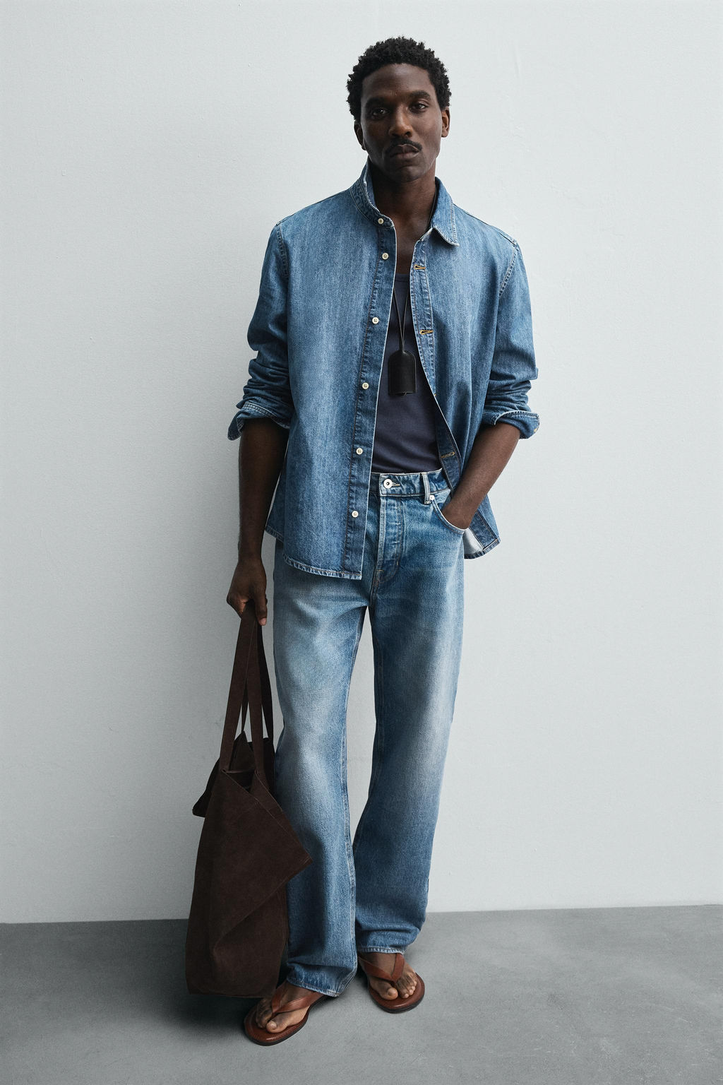 LEATHER TOTE BAG - Zara фото 7