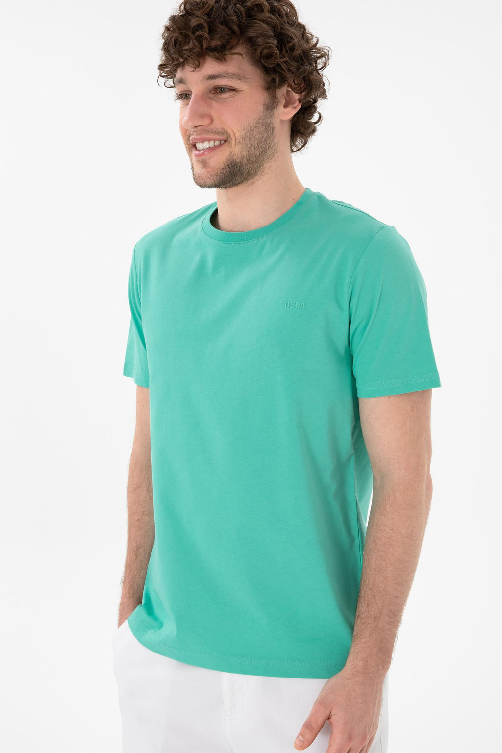 Erkek Regular Fit Bisiklet Yaka Mint Basic Ti__rt Sepette S_rpriz _ndirim - U.s. polo assn фото 4