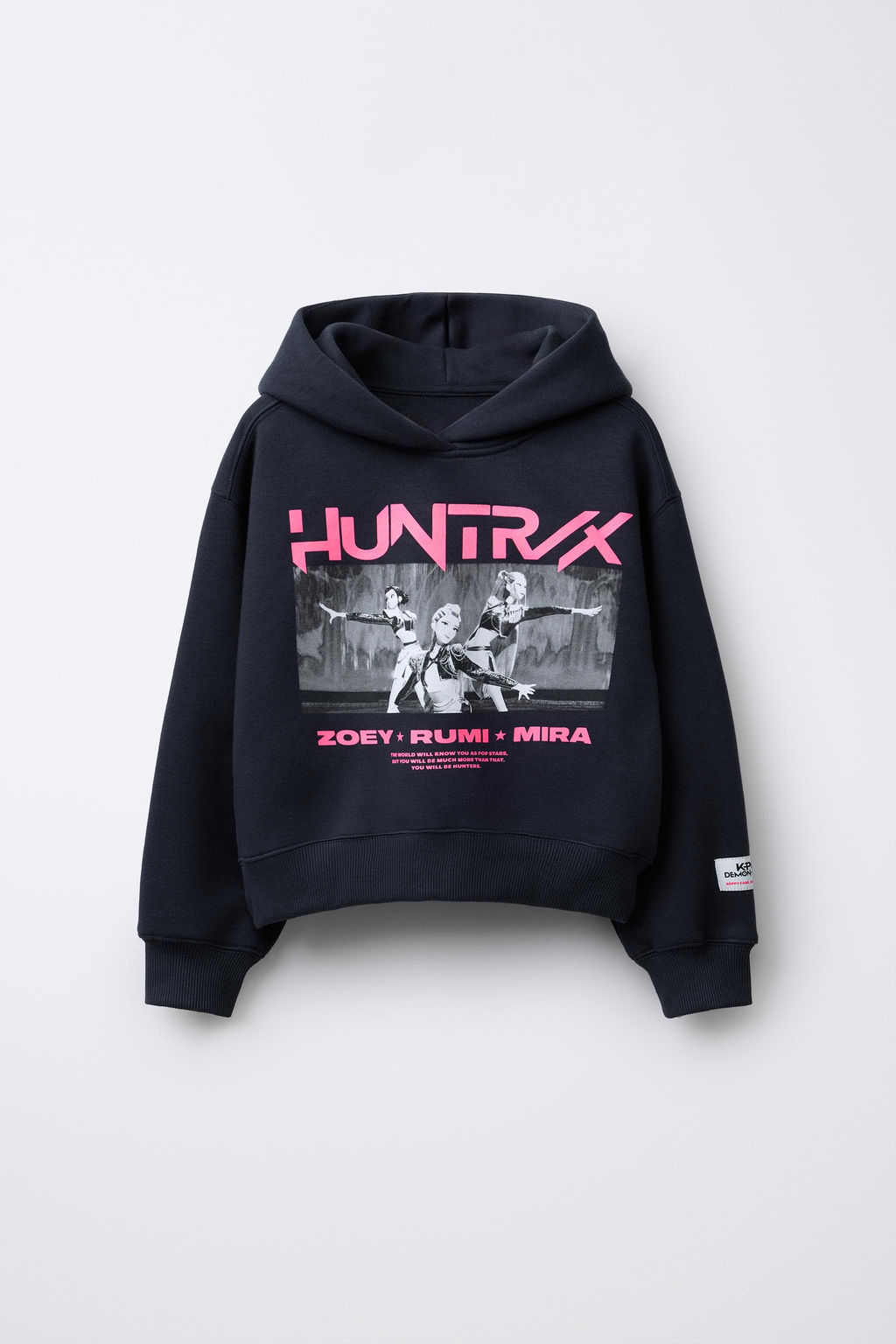 KPOP DEMON HUNTERS NETFLIX  PRINTED HOODIE - Zara фото 7