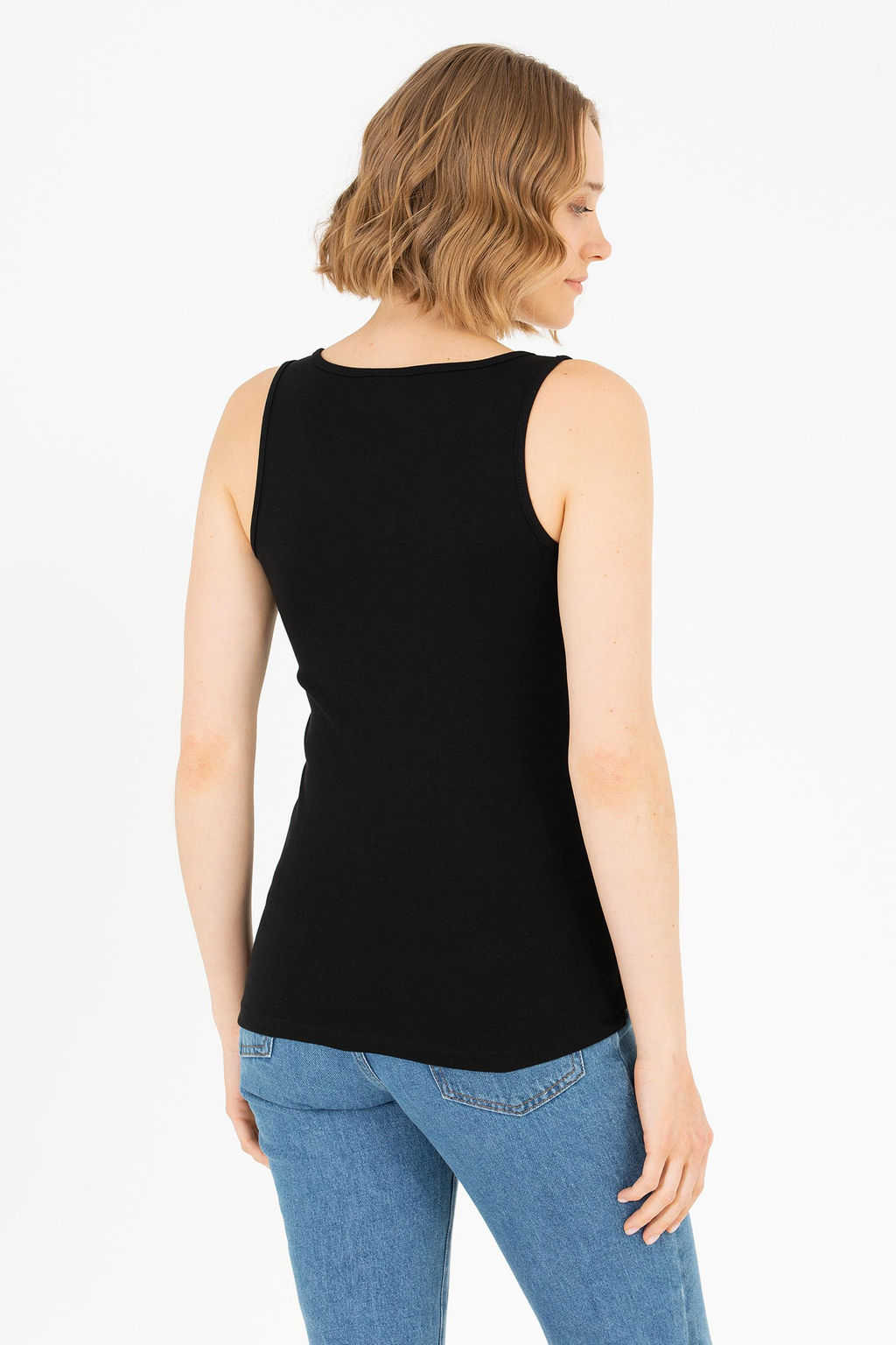 Женская черная футболка Basic - U.s. polo assn фото 5