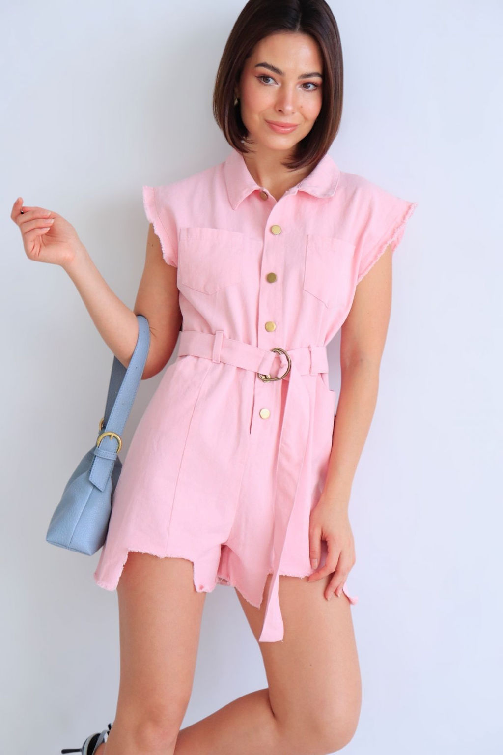 Martichelli Комбинезон розовый джинсовый  фото 9