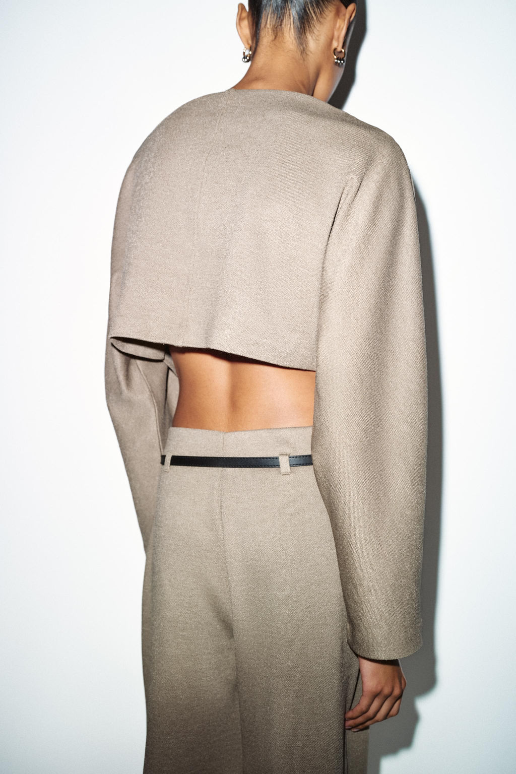 LONG SLEEVE CROP TOP - Zara фото 6