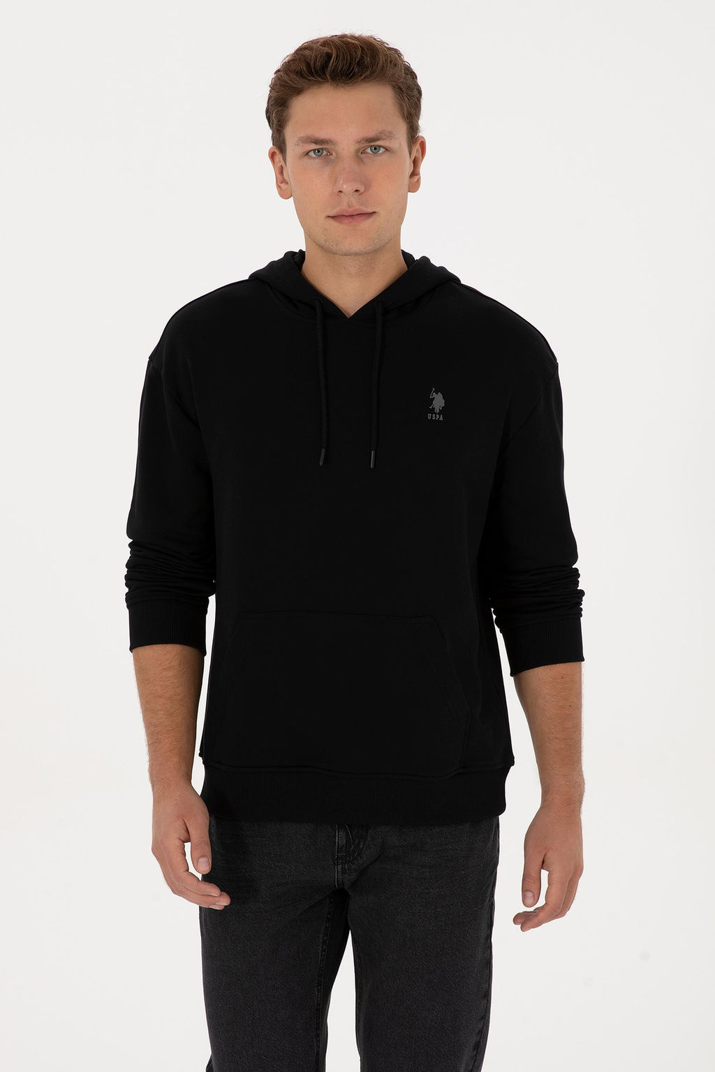 Erkek Siyah Basic Sweatshirt - U.s. polo assn фото 3