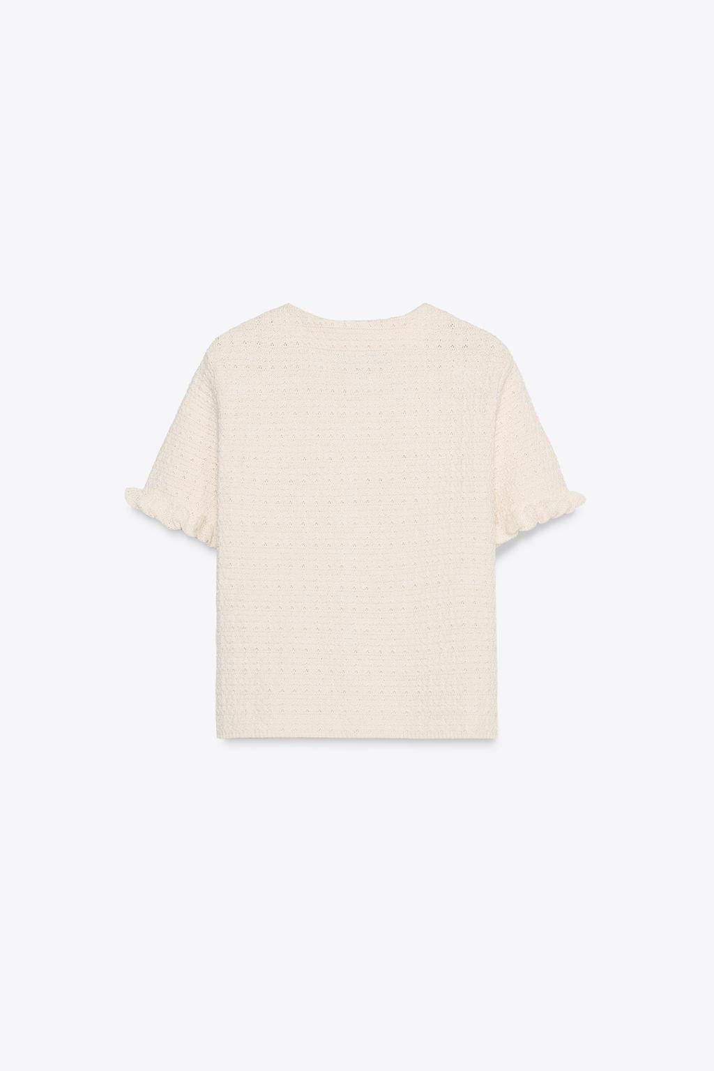 RUFFLED KNIT CARDIGAN - Zara фото 10