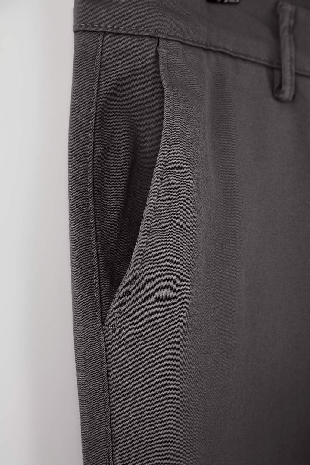 Gri Erkek Gabardin Dokulu Kumas Pantolon TMNAW26PL00026