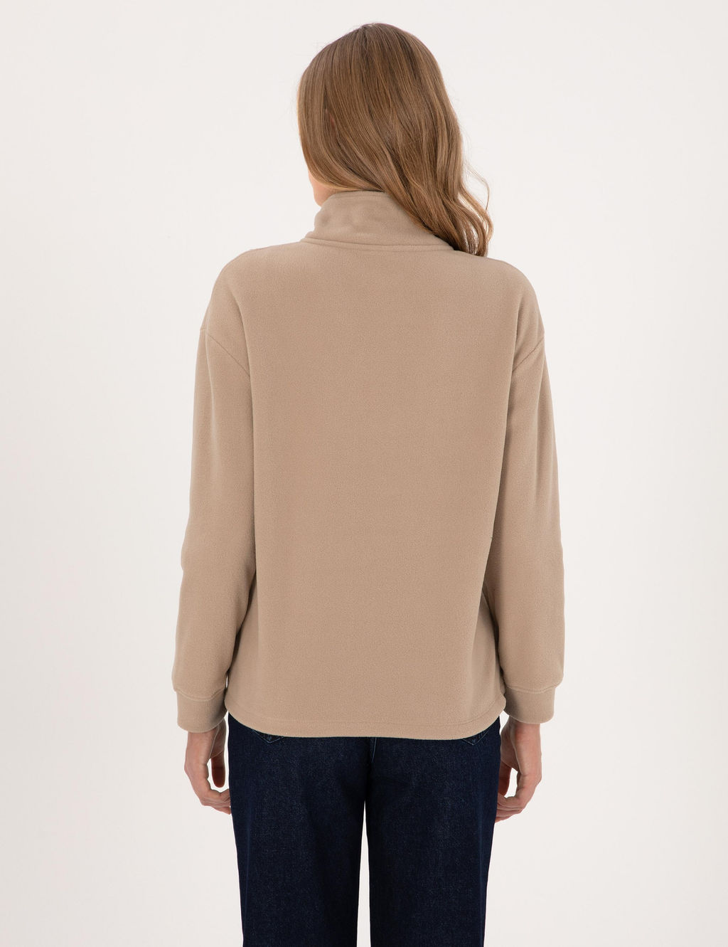 Bej Comfort Fit Sweatshirt - Pierre cardin фото 5