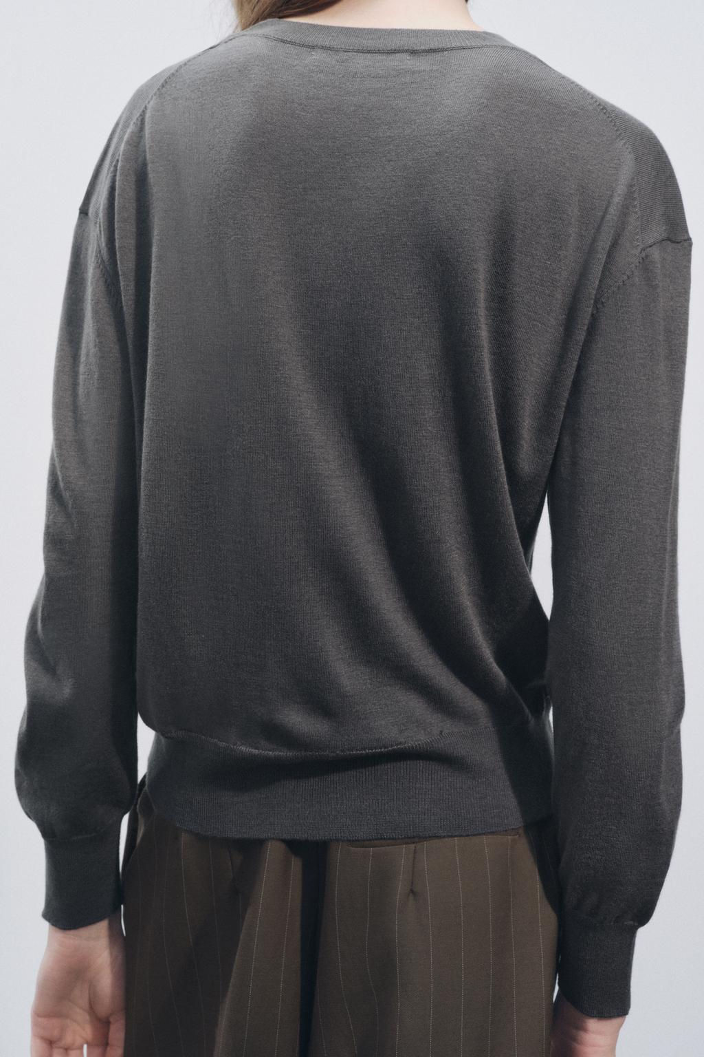 BASIC WOOL BLEND SWEATER - Zara фото 4