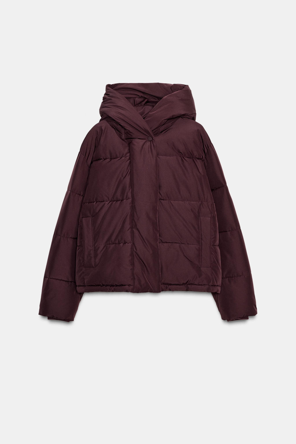 SHORT WATER-REPELLENT WINDPROOF HOODED ANORAK - Zara фото 6