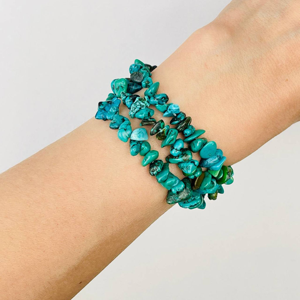 Бусины для украшений из Бирюзы крошка 41 см