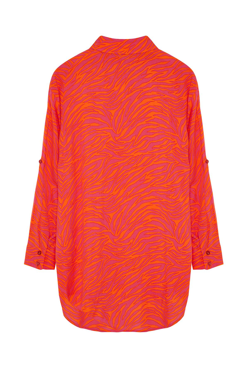 TRENDYOLMILLA Cicek Desenli Dokuma Plaj Gomlegi TBESS24GO00027  фото 9