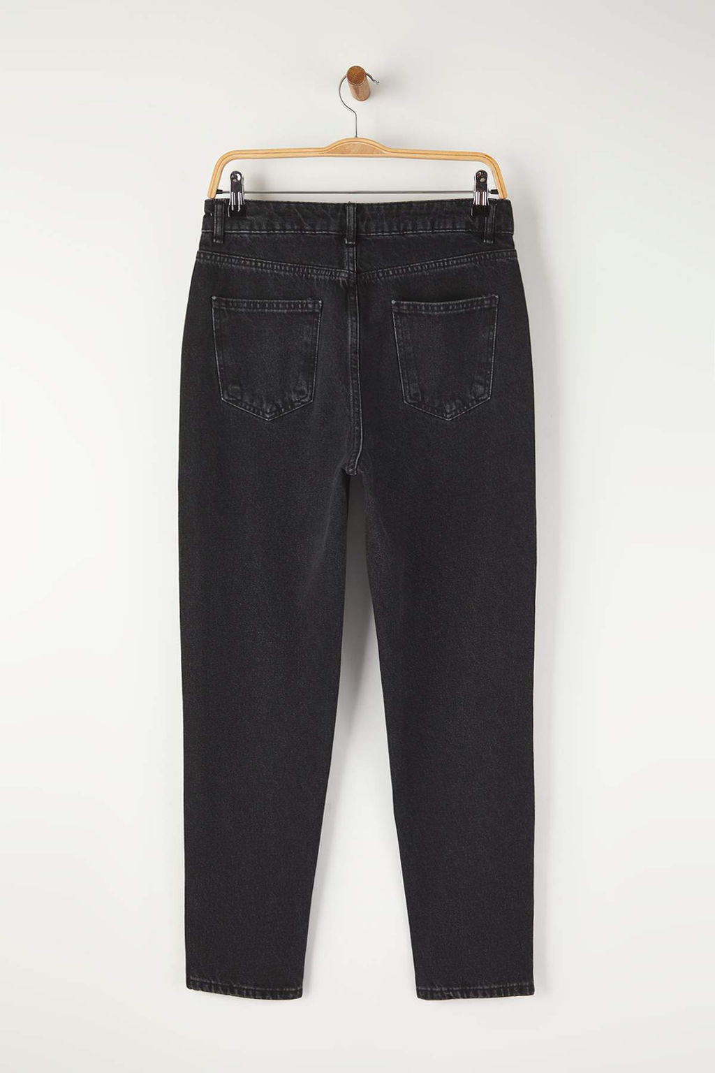 Koyu Mavi Yuksek Bel Mom Jeans TWOAW26JE00159 - Trendyolmilla фото 6