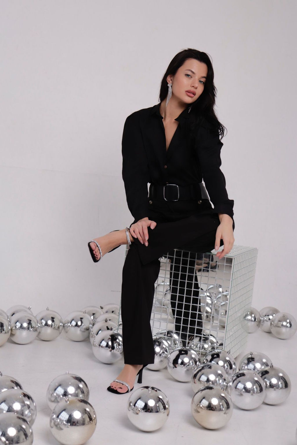 11253 Брюки чёрные (остаток: 42, 44, 46) - Martichelli фото 19