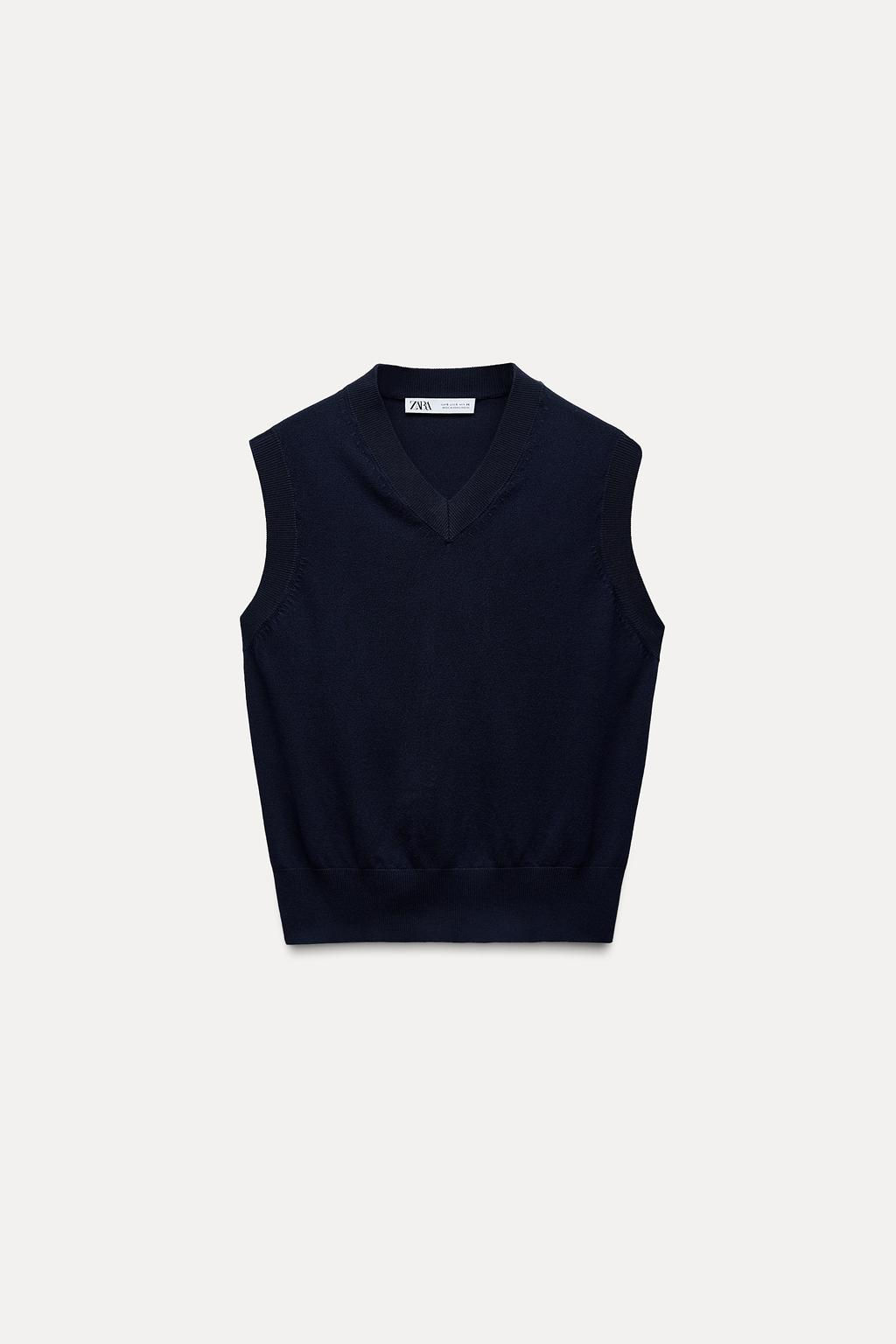 PLAIN KNIT VEST - Zara фото 7