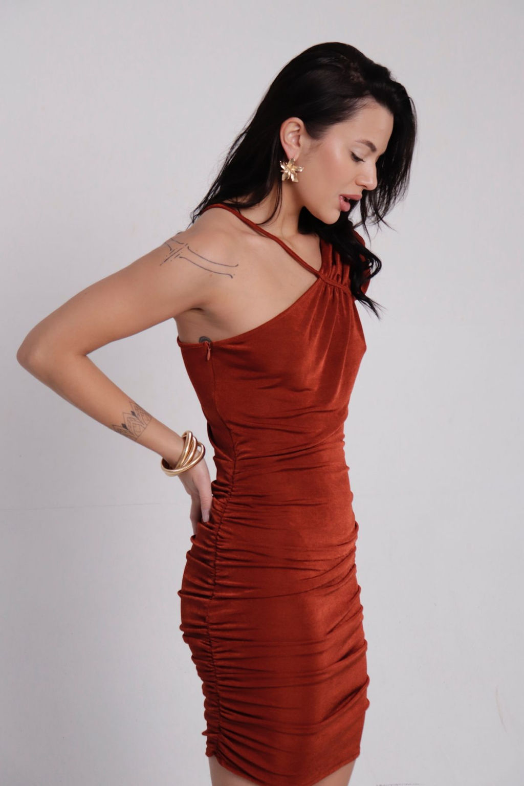 Платье вечернее с драпировкой - Martichelli фото 10