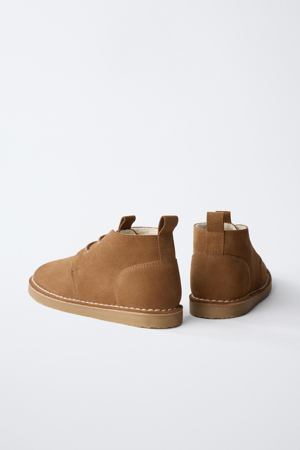 LINED LEATHER BOOTS - Zara фото 5