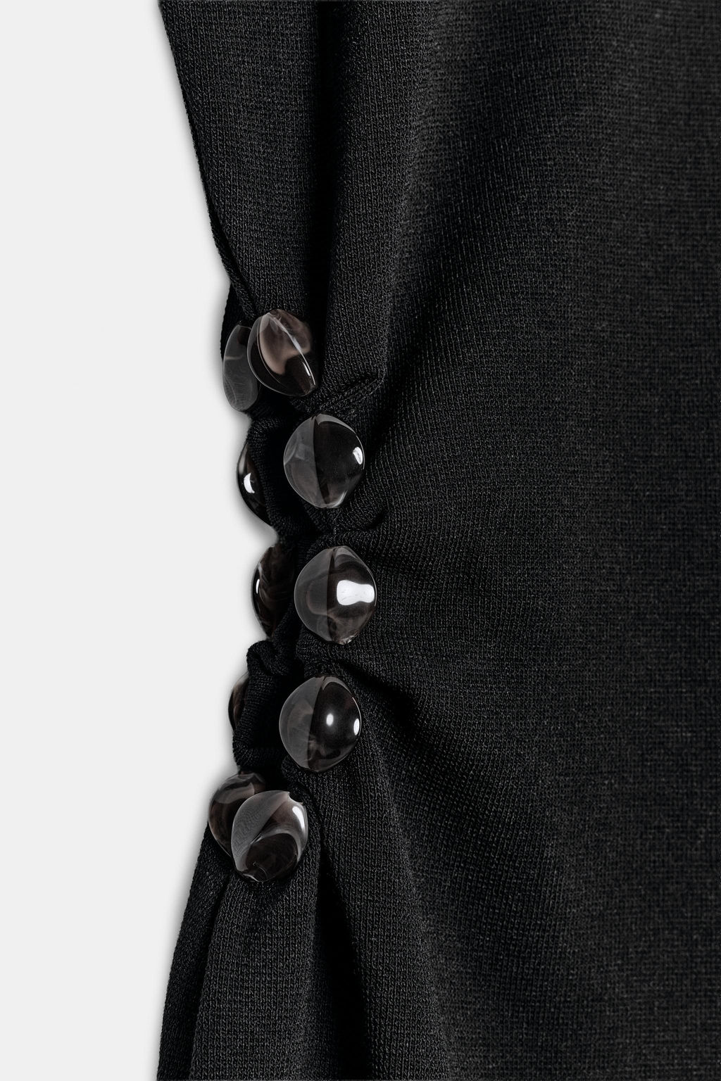 VESTIDO PUNTO CUT OUT BOLAS / Negro - Zara фото 9