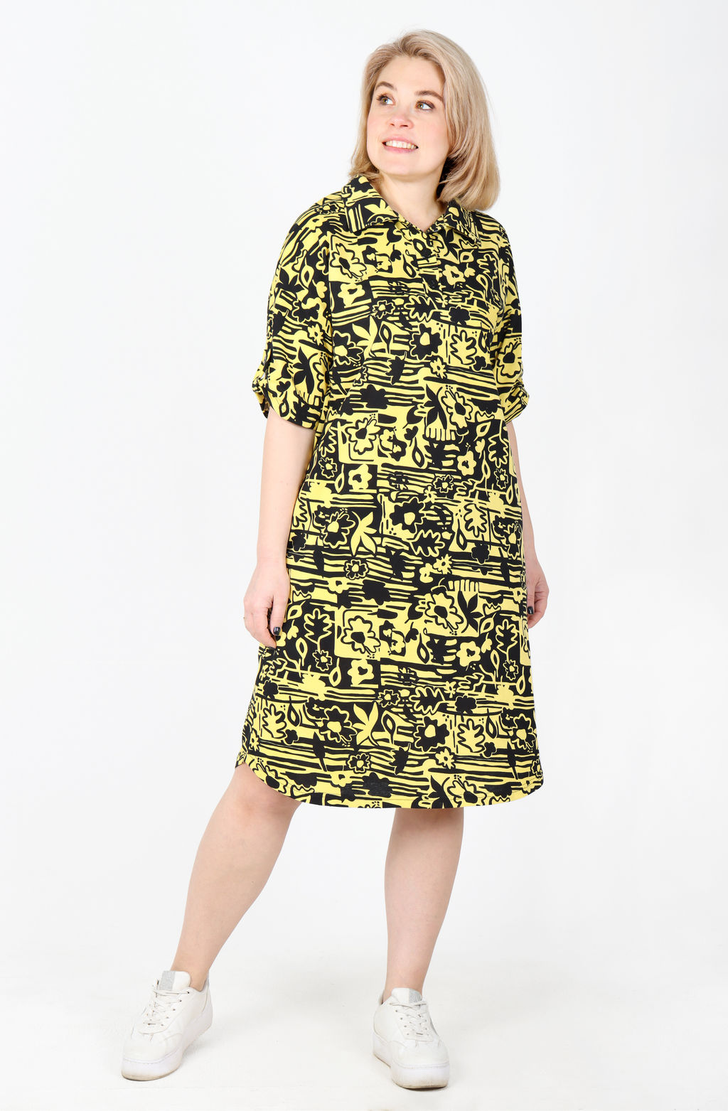 Платье София Х-452 (46-62) кулирка - Лотос фото 14