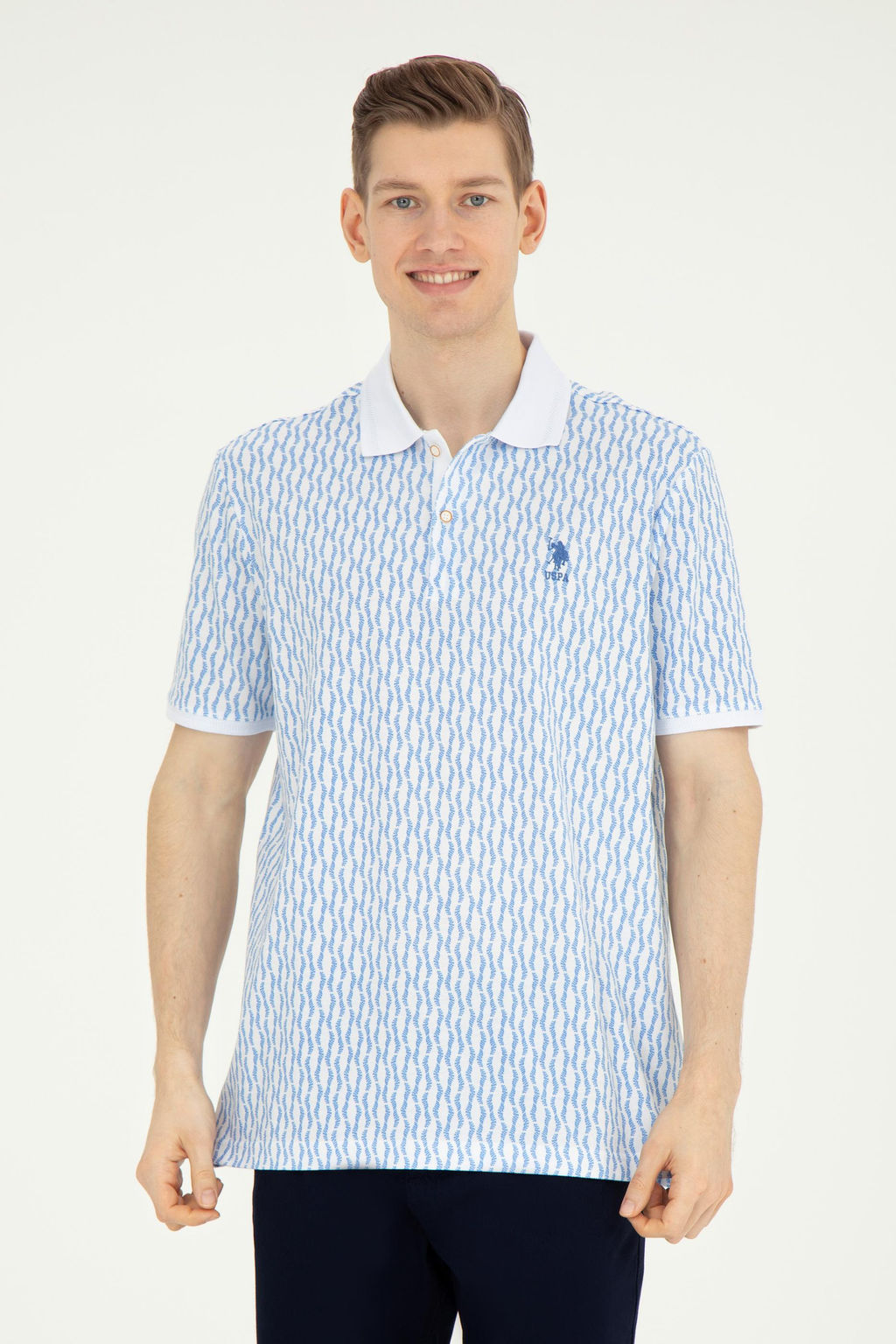 Мужская темно-синяя футболка - U.s. polo assn фото 8