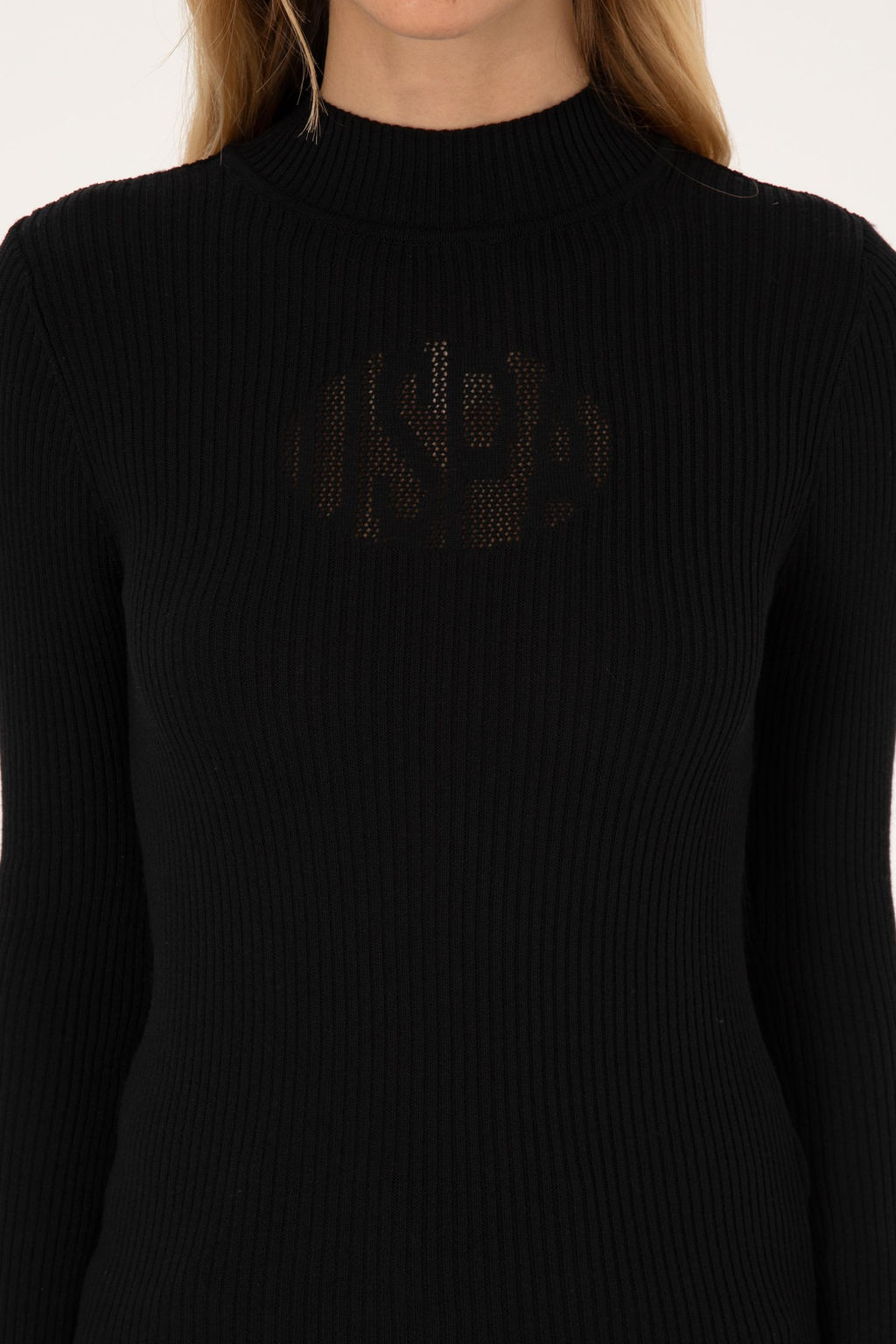 Kad_n Siyah Yar_m Bal_k__ Yaka Kazak - U.s. polo assn фото 6