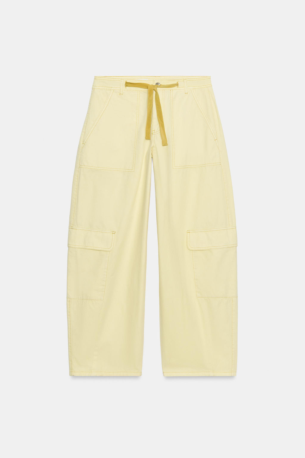 PANTAL?N OVERSIZE CARGO / Amarillo
