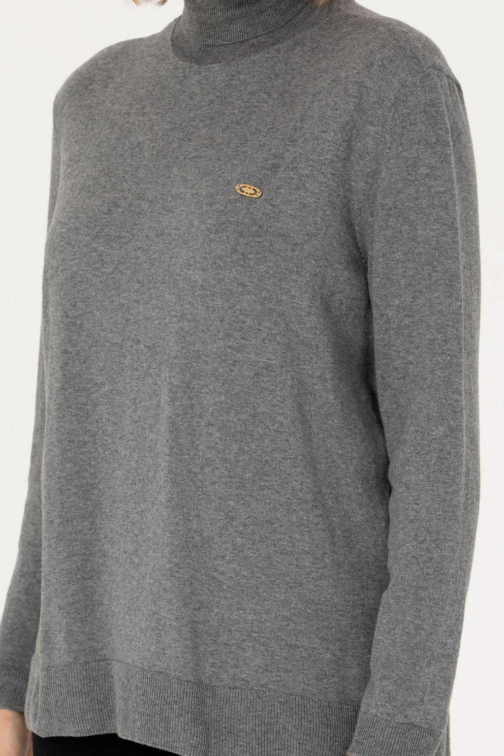 Свитер женский U.S. Polo Assn. серый меланж  фото 13