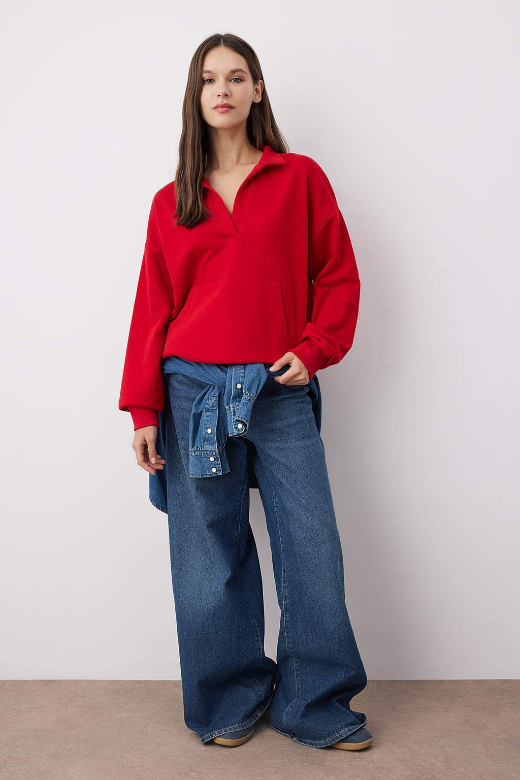 K?rm?z? Orme Sweatshirt TWOAW26SW00112