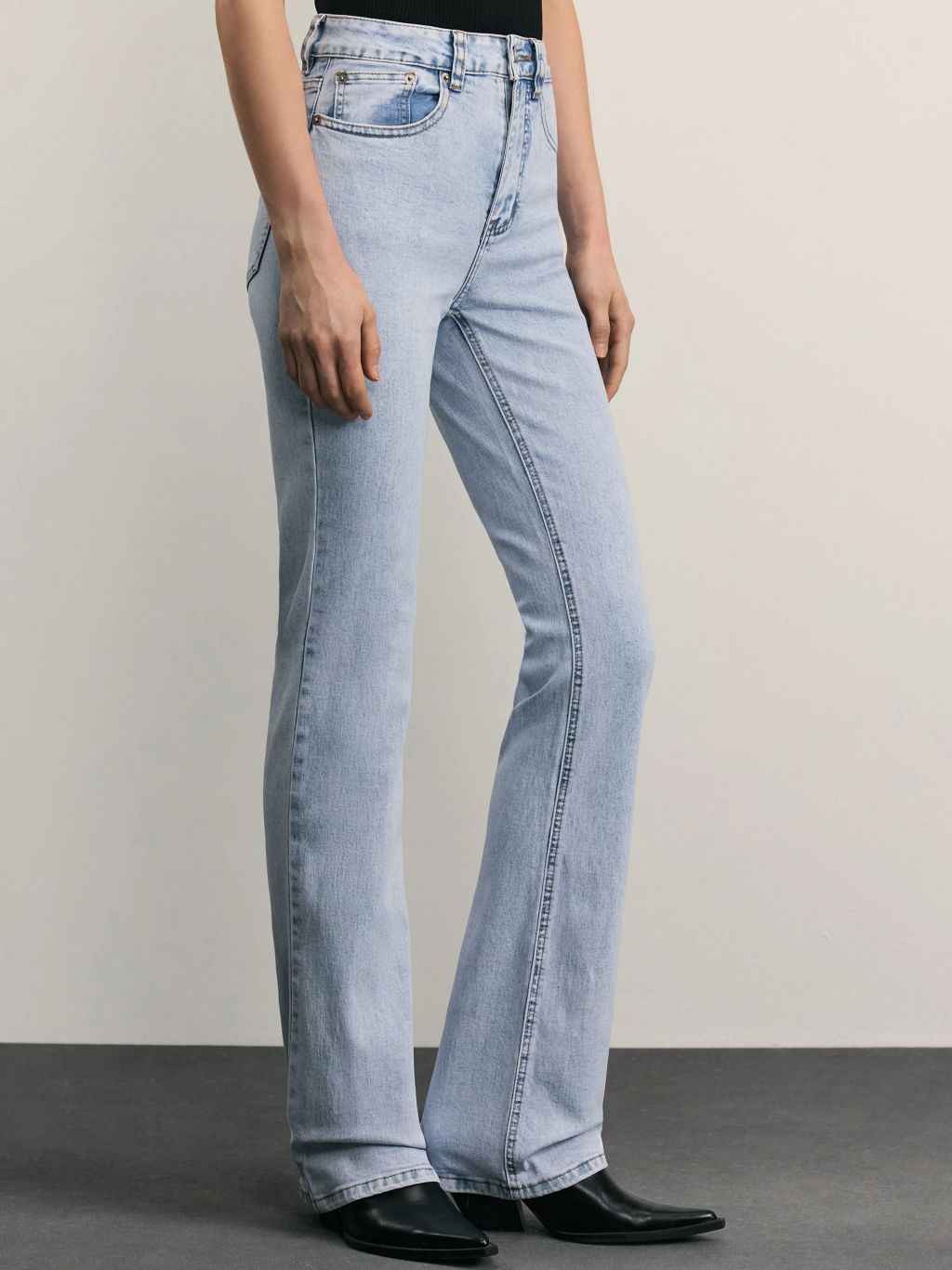 Джинсы bootcut с высокой посадкой / Zarina фото 3