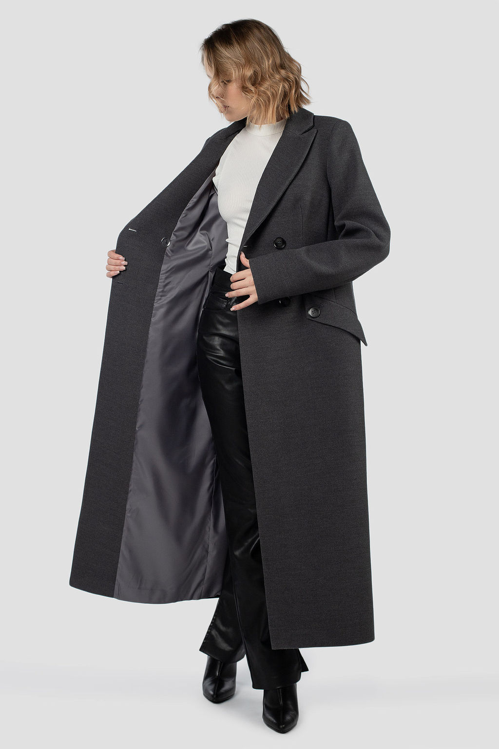 Пальто демисезонное (пояс) - El podio фото 2