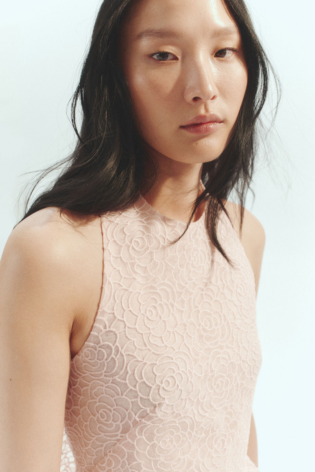 Vestido halter bordado - H&m фото 6