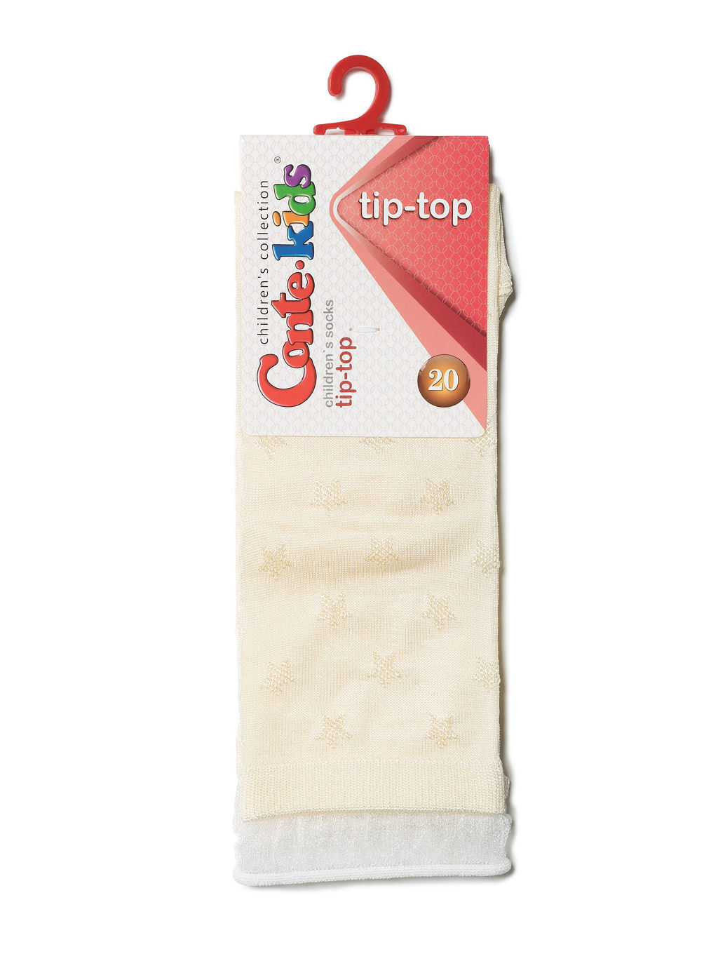 Цена за 2 пары Conte-Kids Носки TIP-TOP из вискозы с рисунками кремовый
