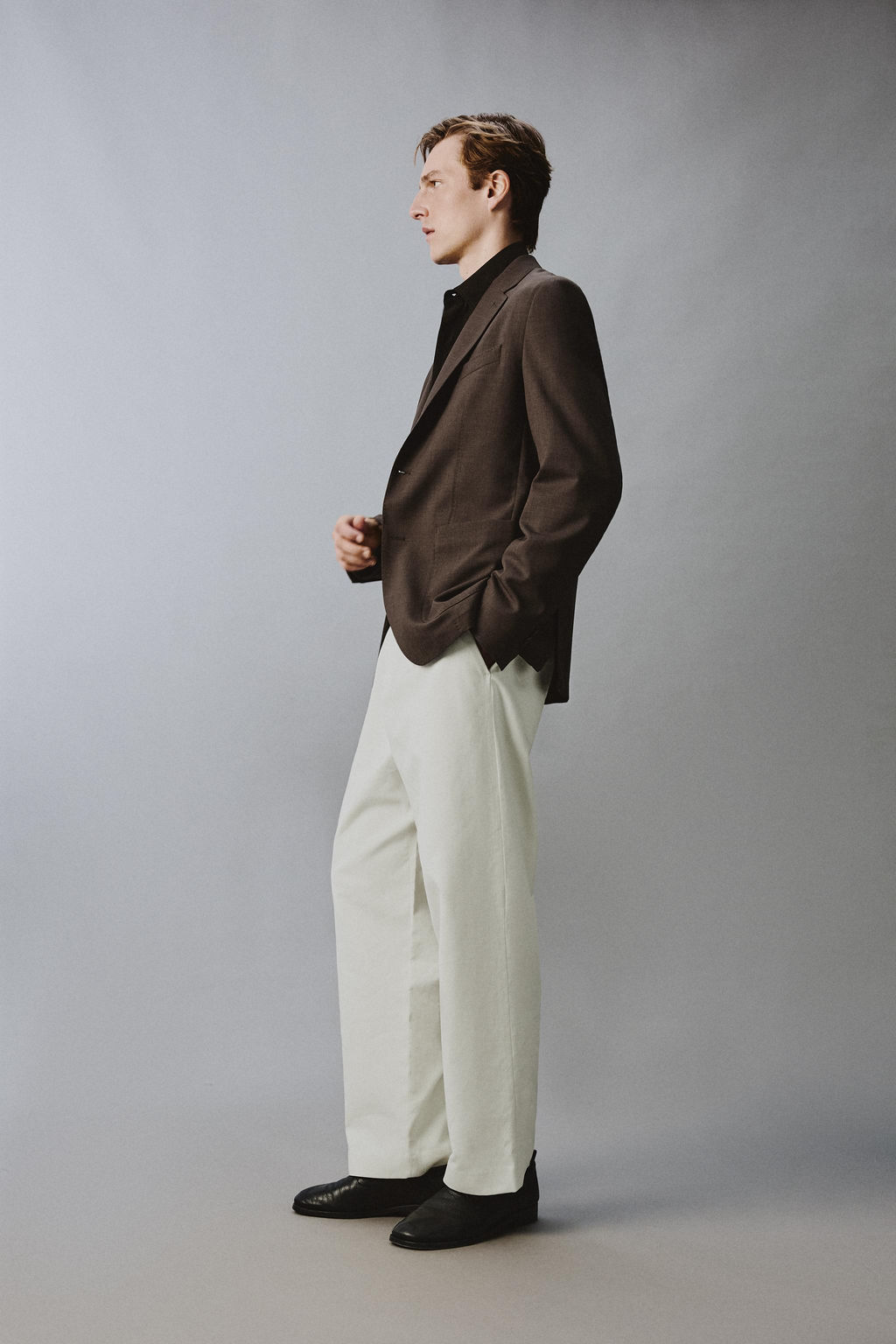 BLAZER REGULAR FIT 100% LANA / Marr?n - Zara фото 2