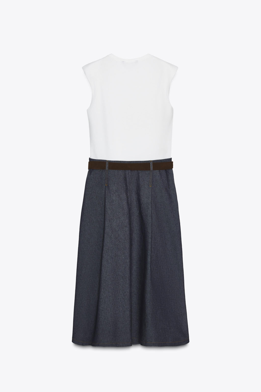 CONTRAST DRESS WITH BELT - Zara фото 6