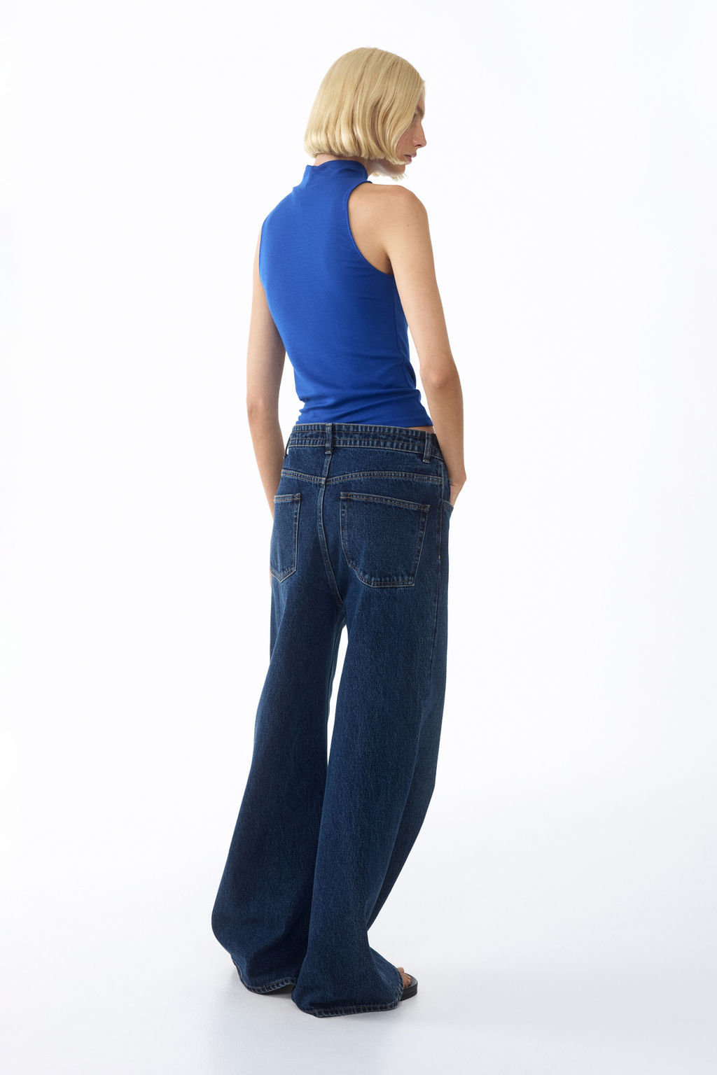 Ribbed turtleneck top - H&m фото 5