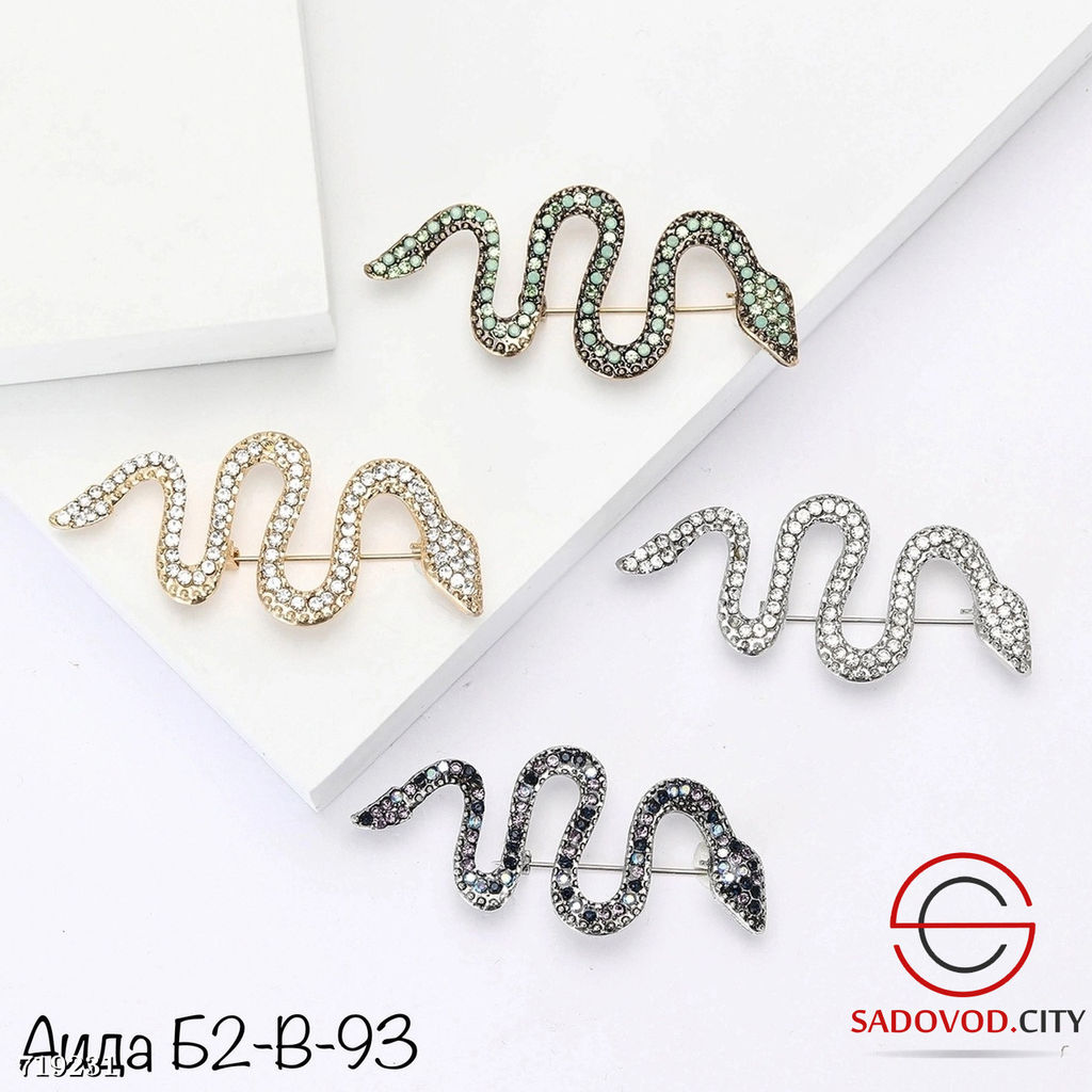 Брошь Змея с камнями - Bruno фото 17