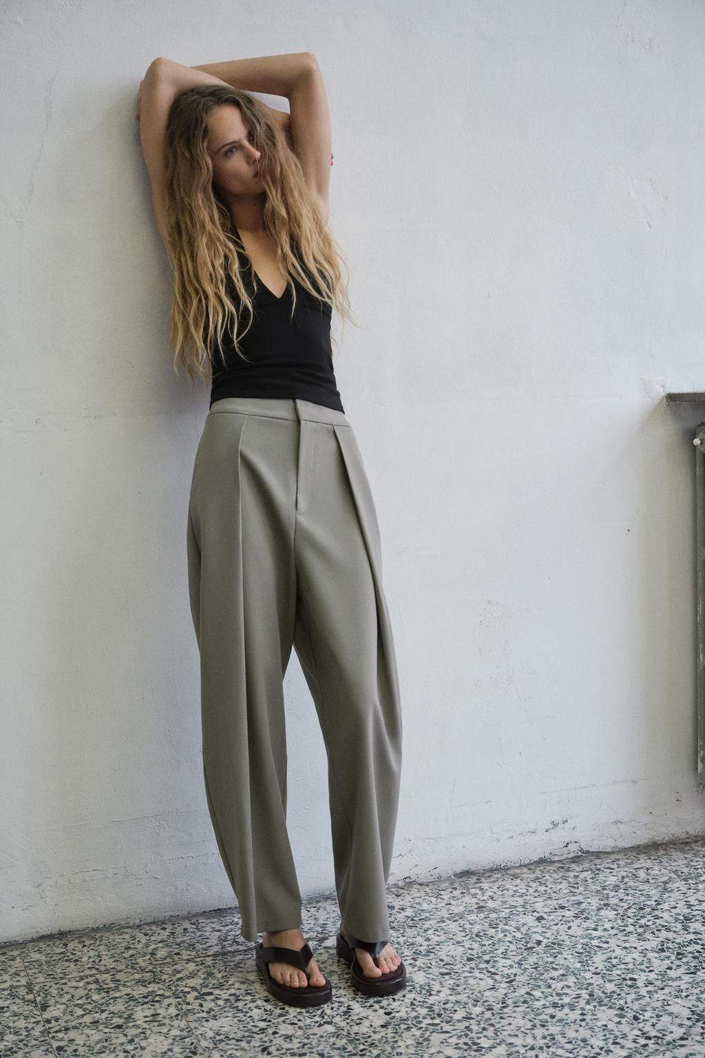 BALLOON PLEAT TROUSERS - Zara фото 34