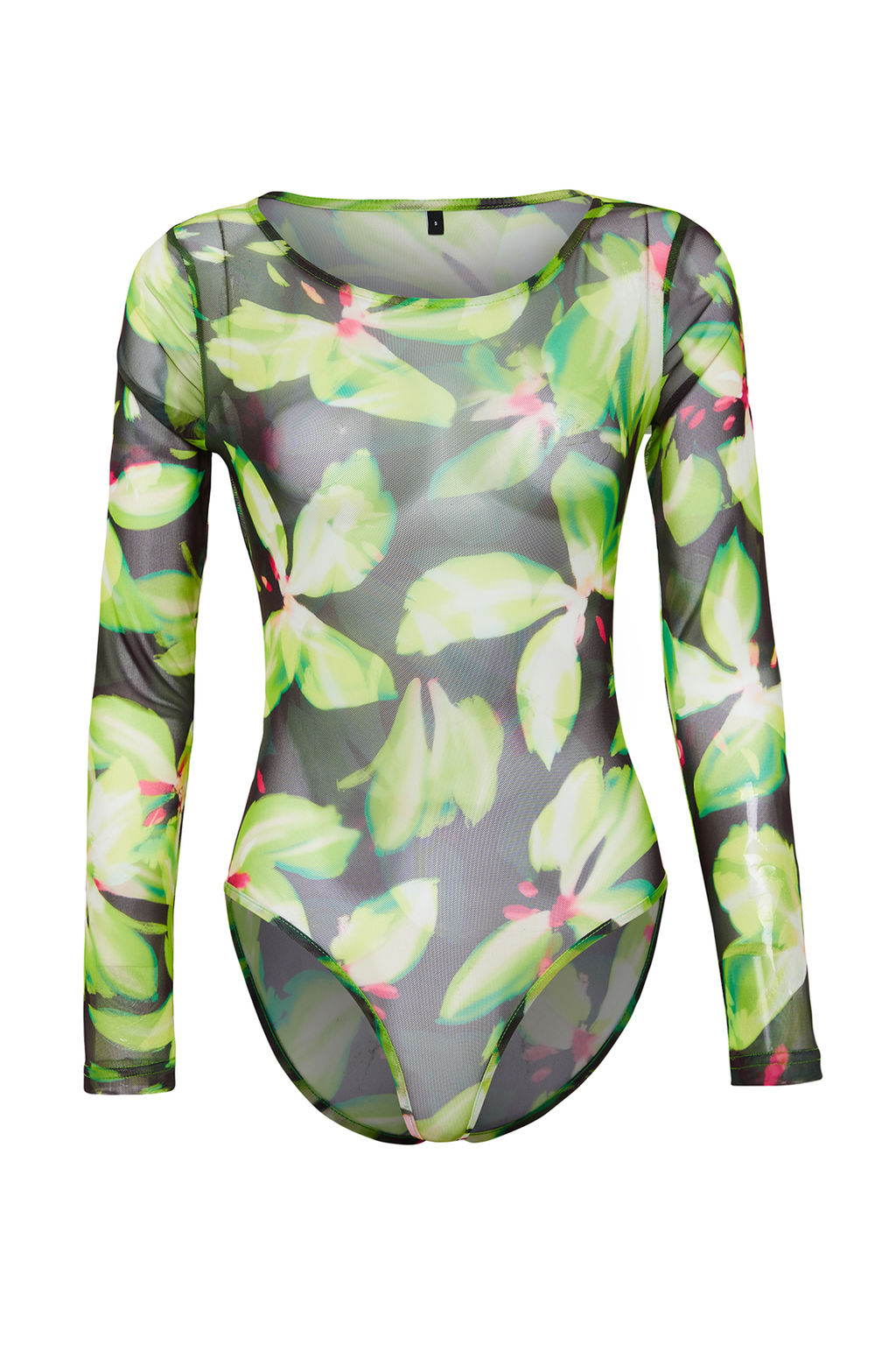 Yesil Bask?l? Tul C?tc?tl? Transparan Orme Body TWOAW24BD00051 - Trendyolmilla фото 7