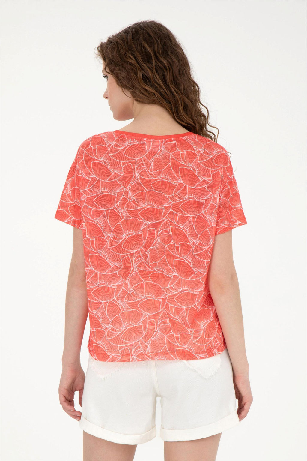 Женская футболка с цветком граната - U.s. polo assn фото 5