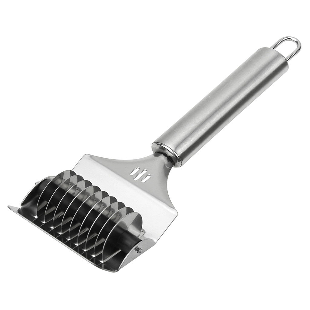 "Модерн" Нож для нарезки лапши из нержавеющей стали, 21,5х7х3,5см, на картоне (Китай)