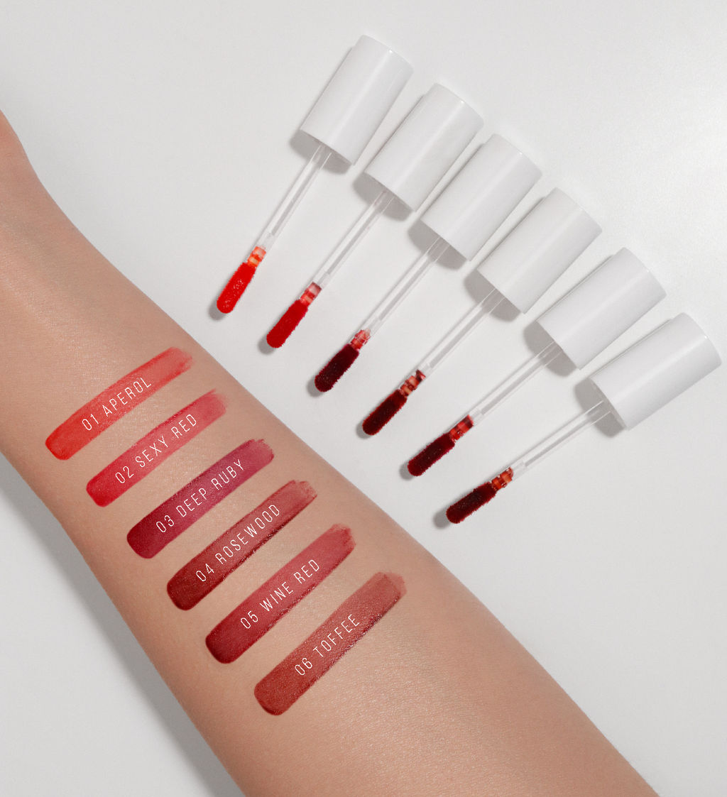 LuxVisage Тинт для губ с гиалуроновым комплексом LIP TINT AQUA GEL тон 05 Wine red 3.4г  фото 3