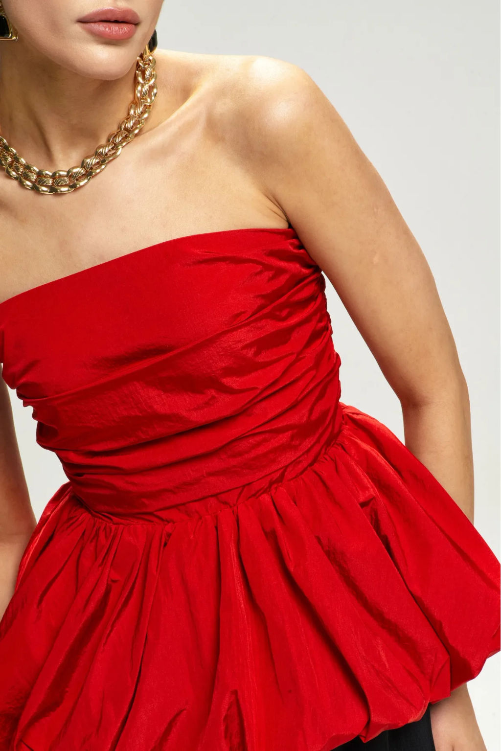 Топ-корсет с баской Red