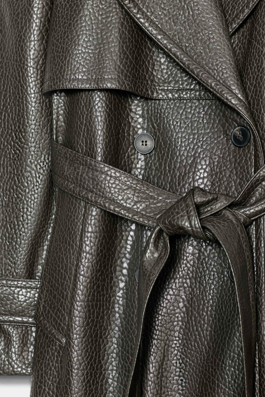 FAUX LEATHER COAT - Zara фото 9