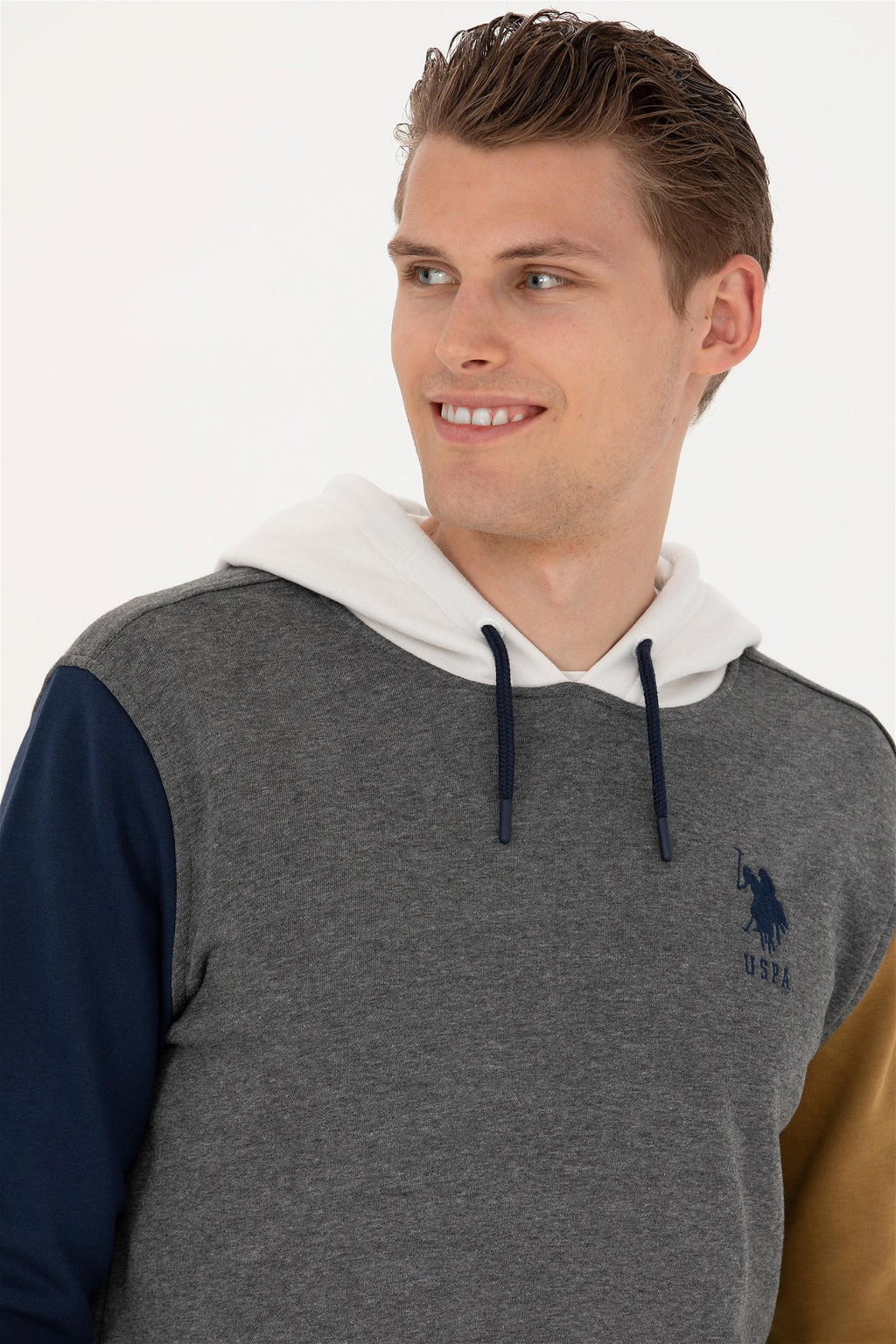 Мужской свитшот антрацитового меланжа - U.s. polo assn фото 2