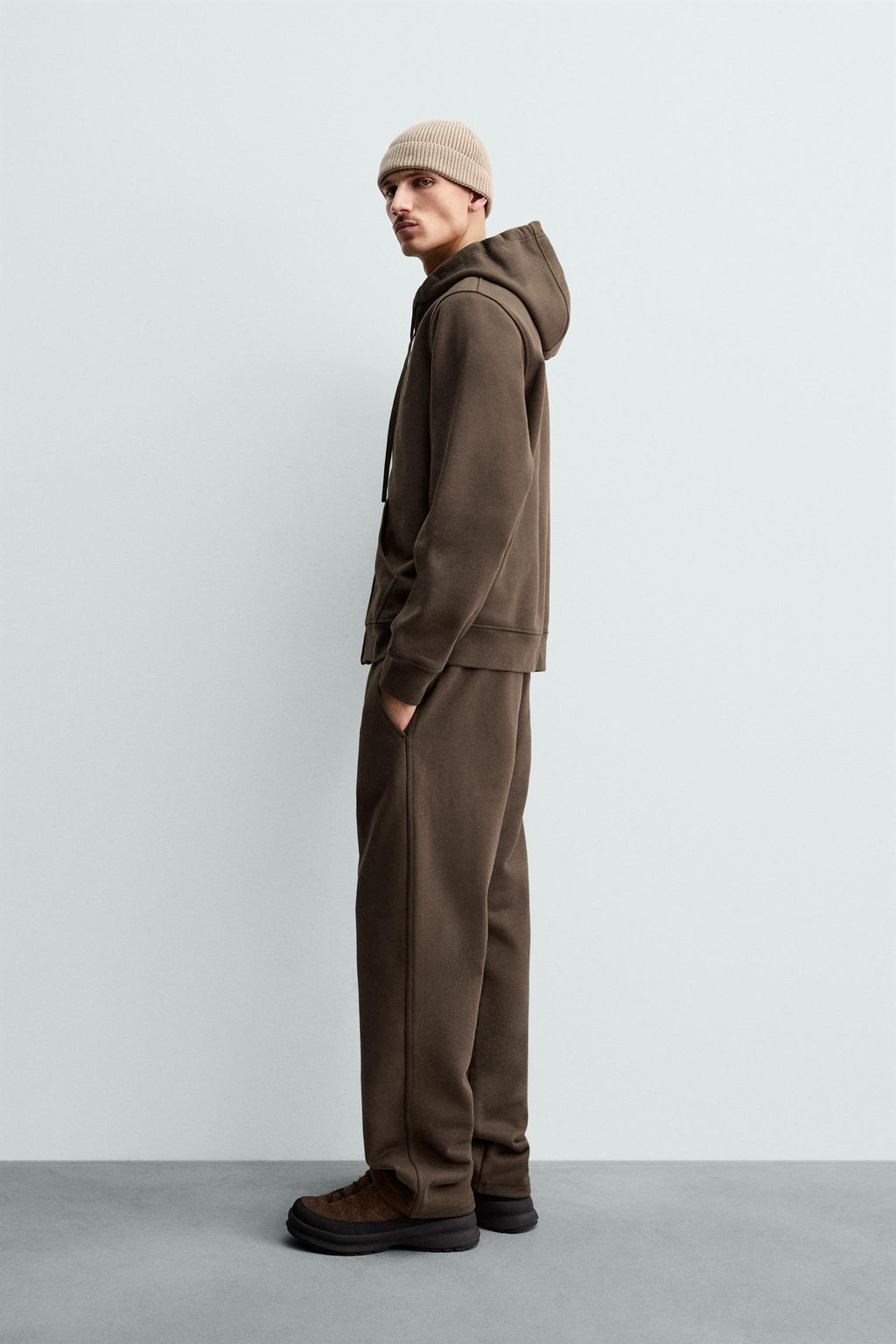 HEAVYWEIGHT HOODED ZIP-UP SWEATSHIRT ORIGINS - Zara фото 4