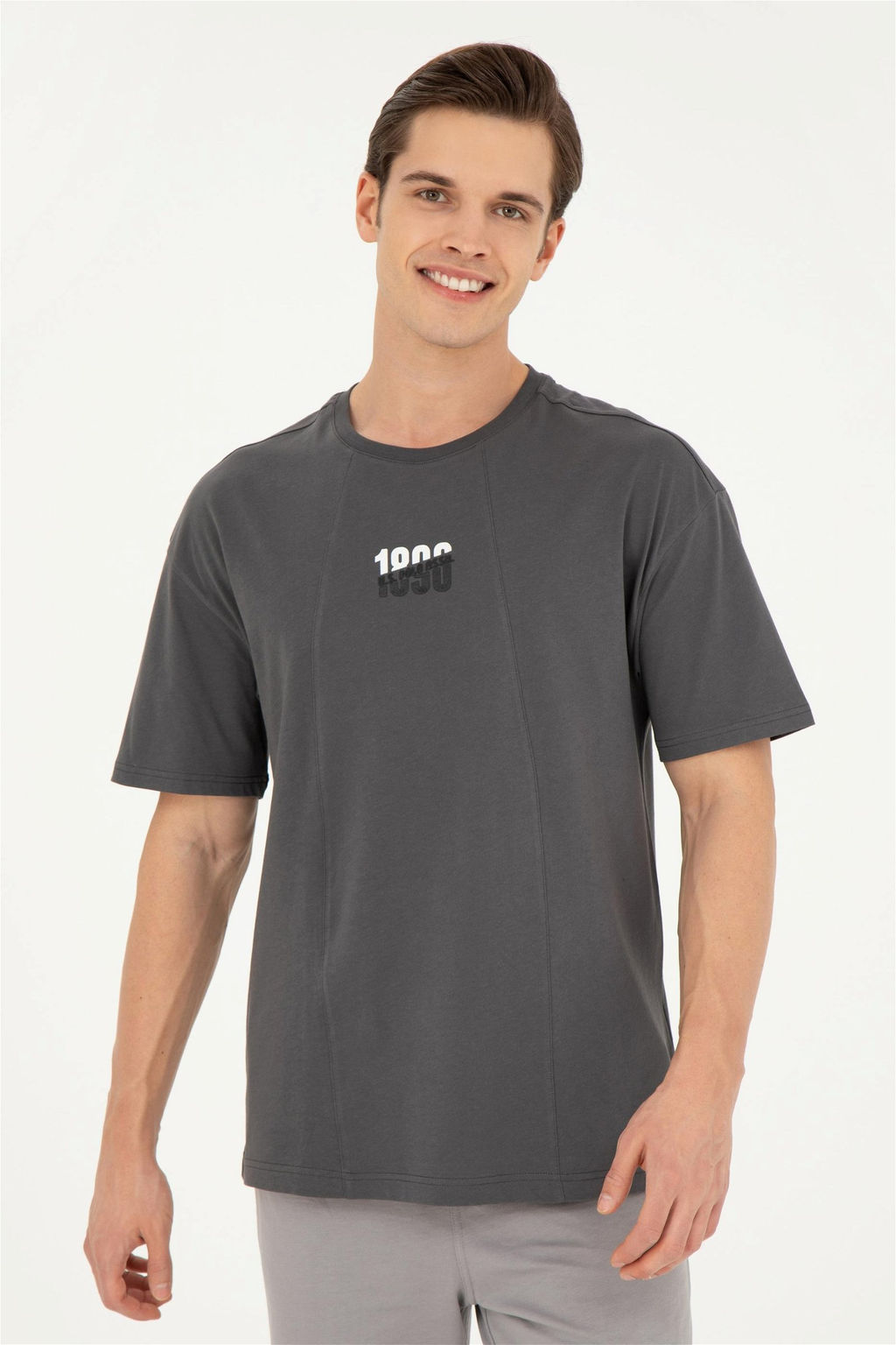 Мужская антрацитовая футболка - U.s. polo assn фото 3