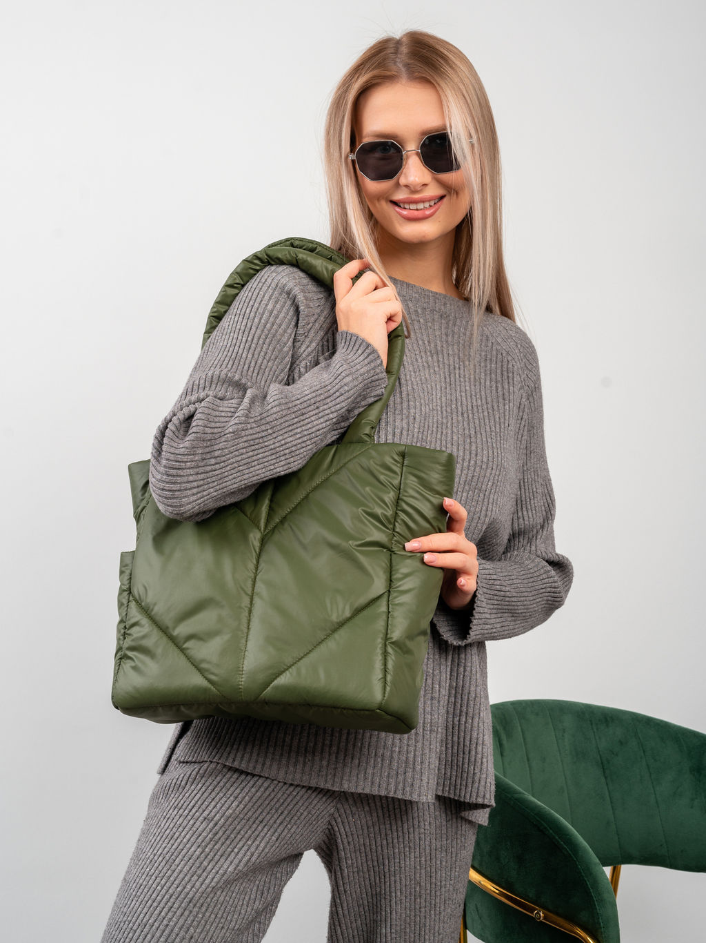 Сумка-шоппер "Мини" хаки