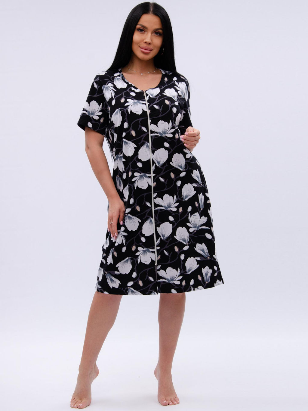 Халат "Рената" крокус, трикотаж