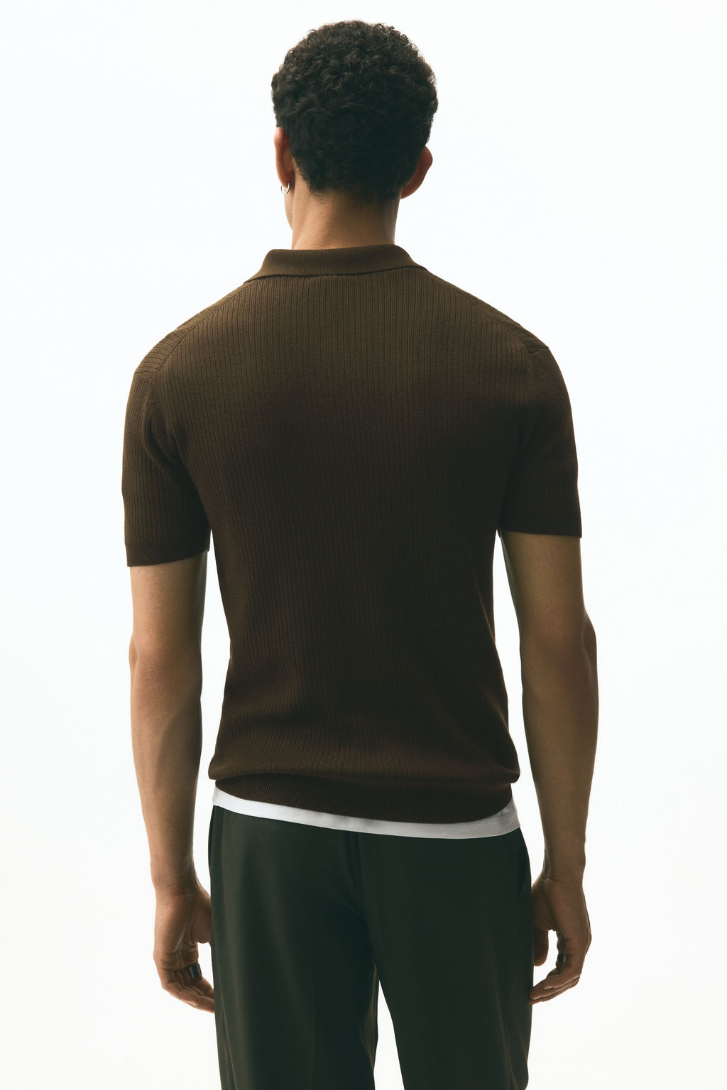 Polo con media cremallera Slim Fit - H&m фото 6
