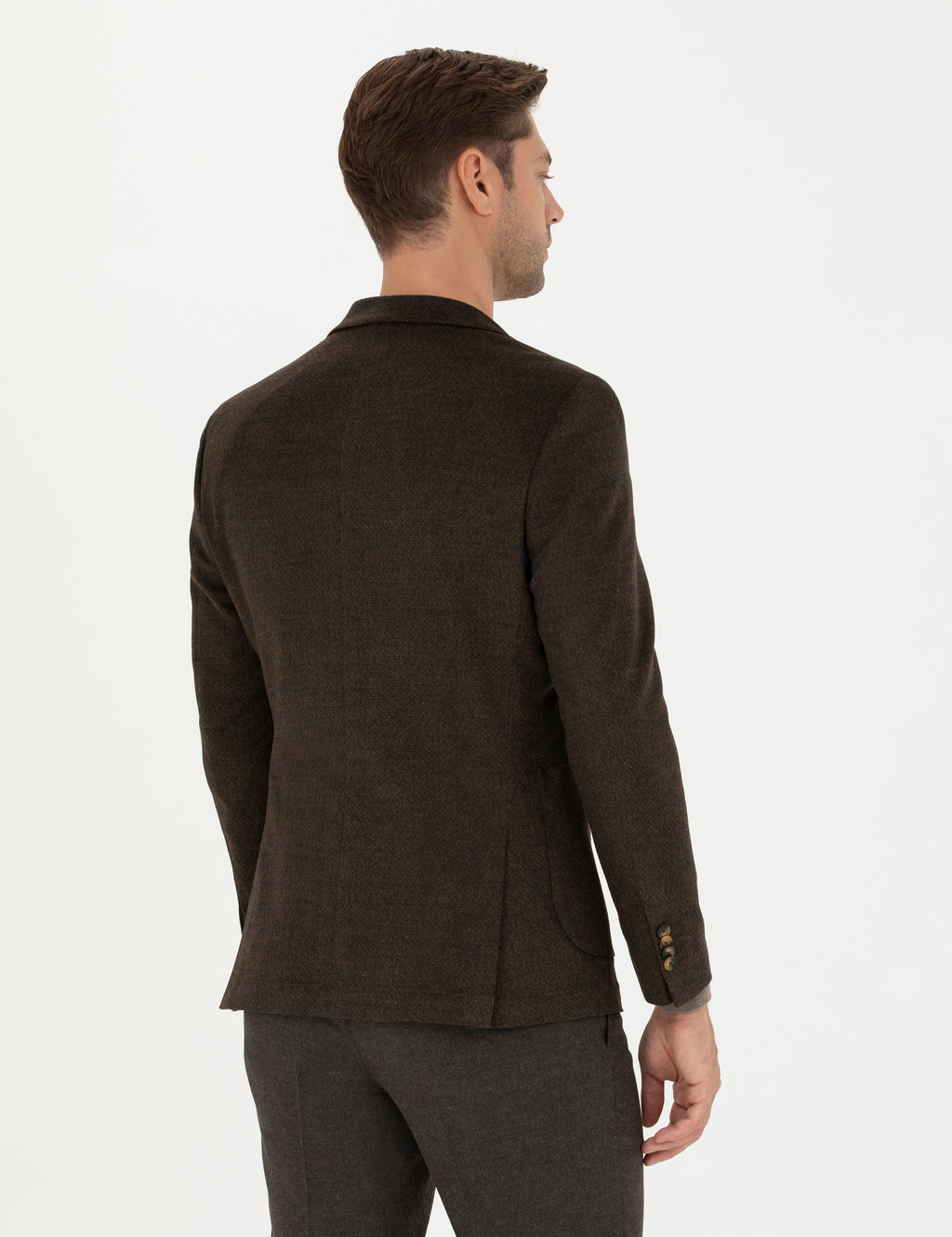 Kahverengi Ekstra Slim Fit Ceket